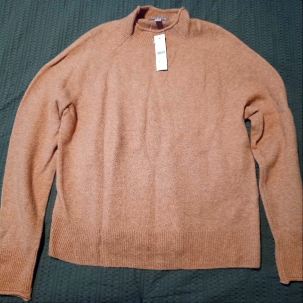 NWT Merino Wool Alpaca Rollneck Sweater In Supersoft Yarn
